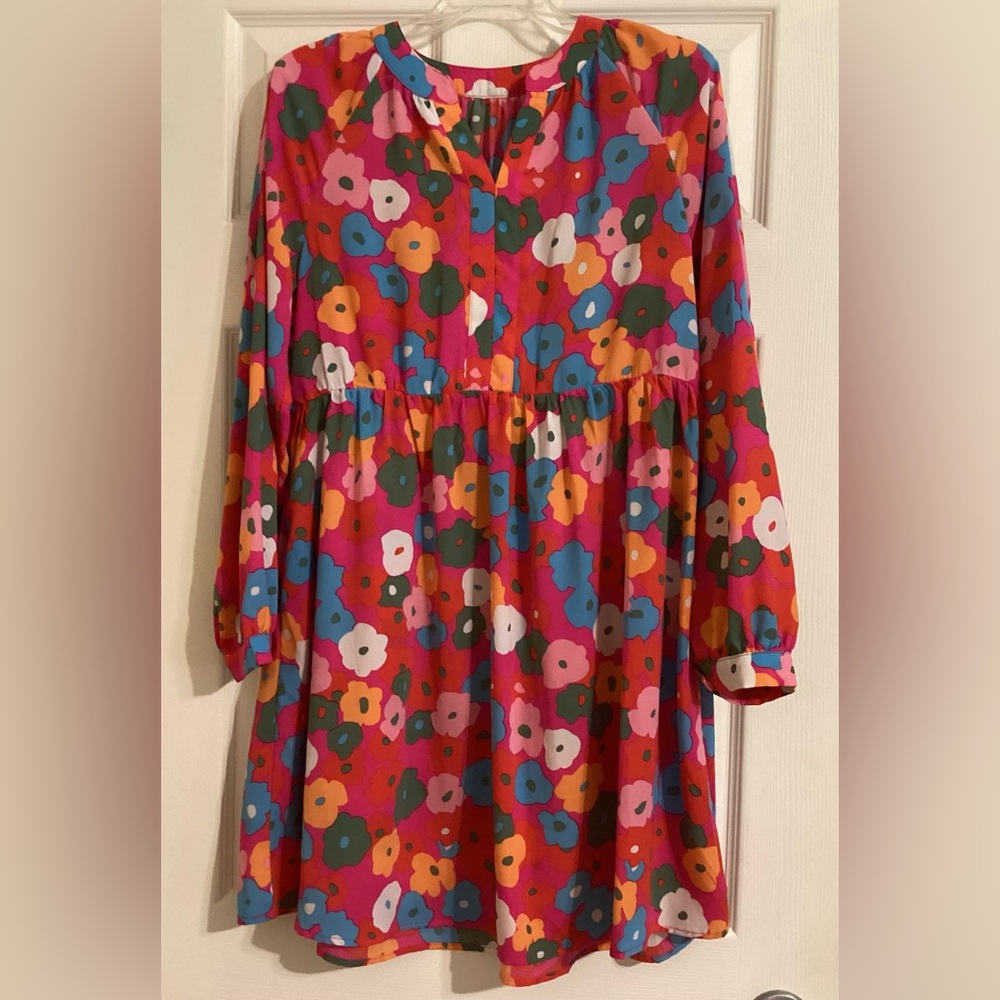 Floral Flowy Women’s Dress - Multicolor